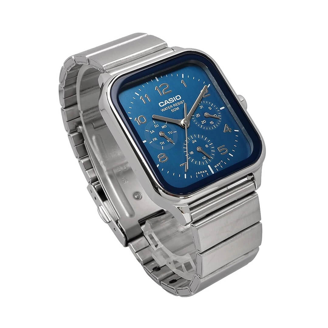 RELOJ CASIO MTP-M306D-2V HOMBRE ACERO AZUL - 2