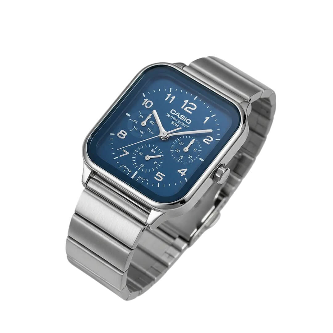 RELOJ CASIO MTP-M306D-2V HOMBRE ACERO AZUL - 3