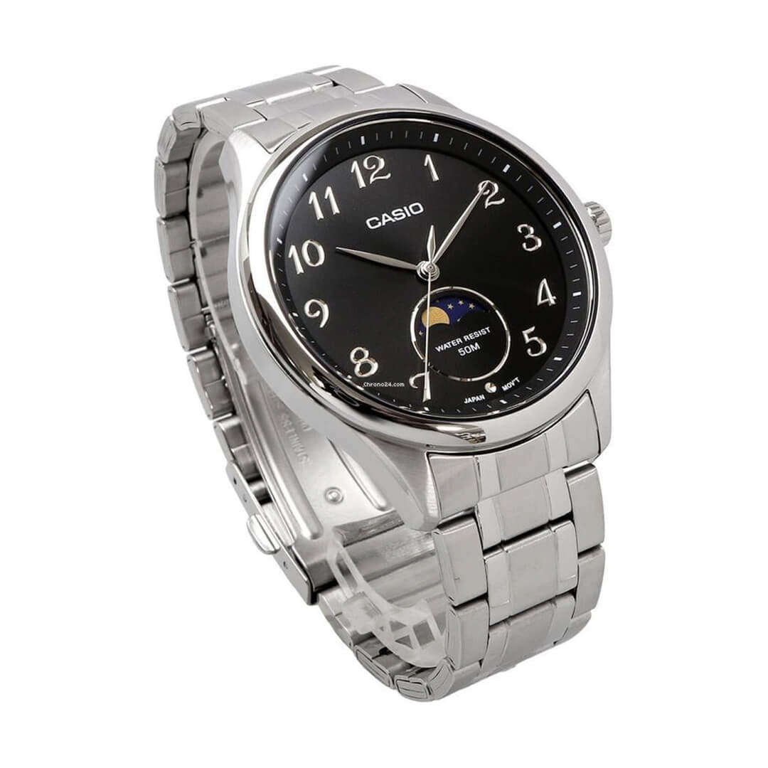 RELOJ CASIO MTP-M110D-1AV HOMBRE ACERO NEGRO - 2