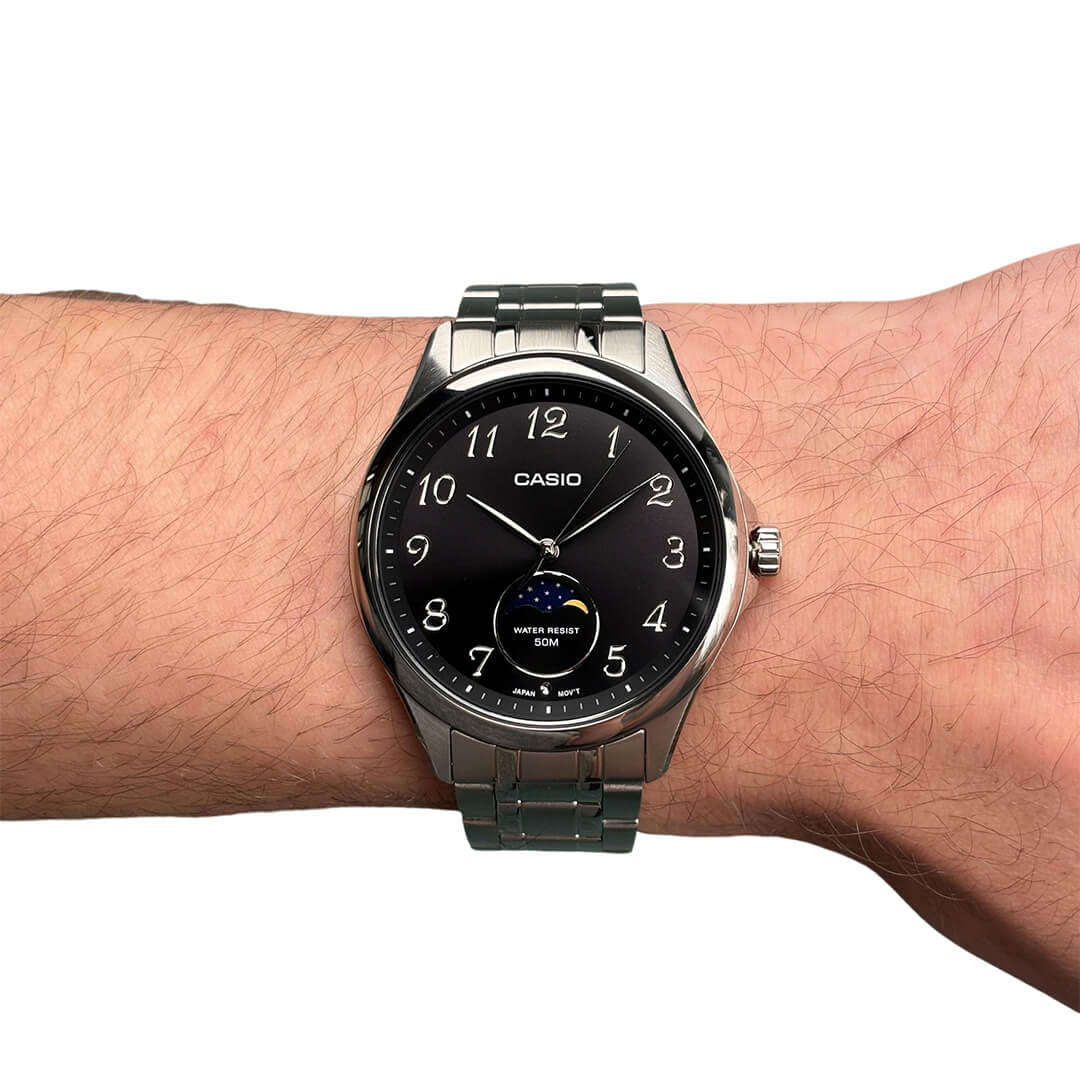 RELOJ CASIO MTP-M110D-1AV HOMBRE ACERO NEGRO - 3