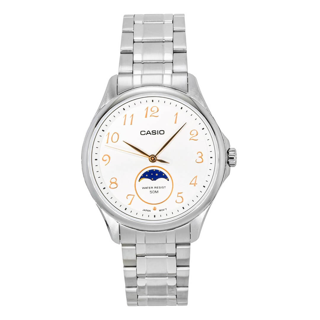 RELOJ CASIO MTP-M110D-7AV HOMBRE ACERO BLANCO - 2
