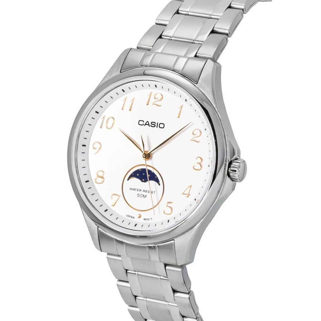 RELOJ CASIO MTP-M110D-7AV HOMBRE ACERO BLANCO - 3