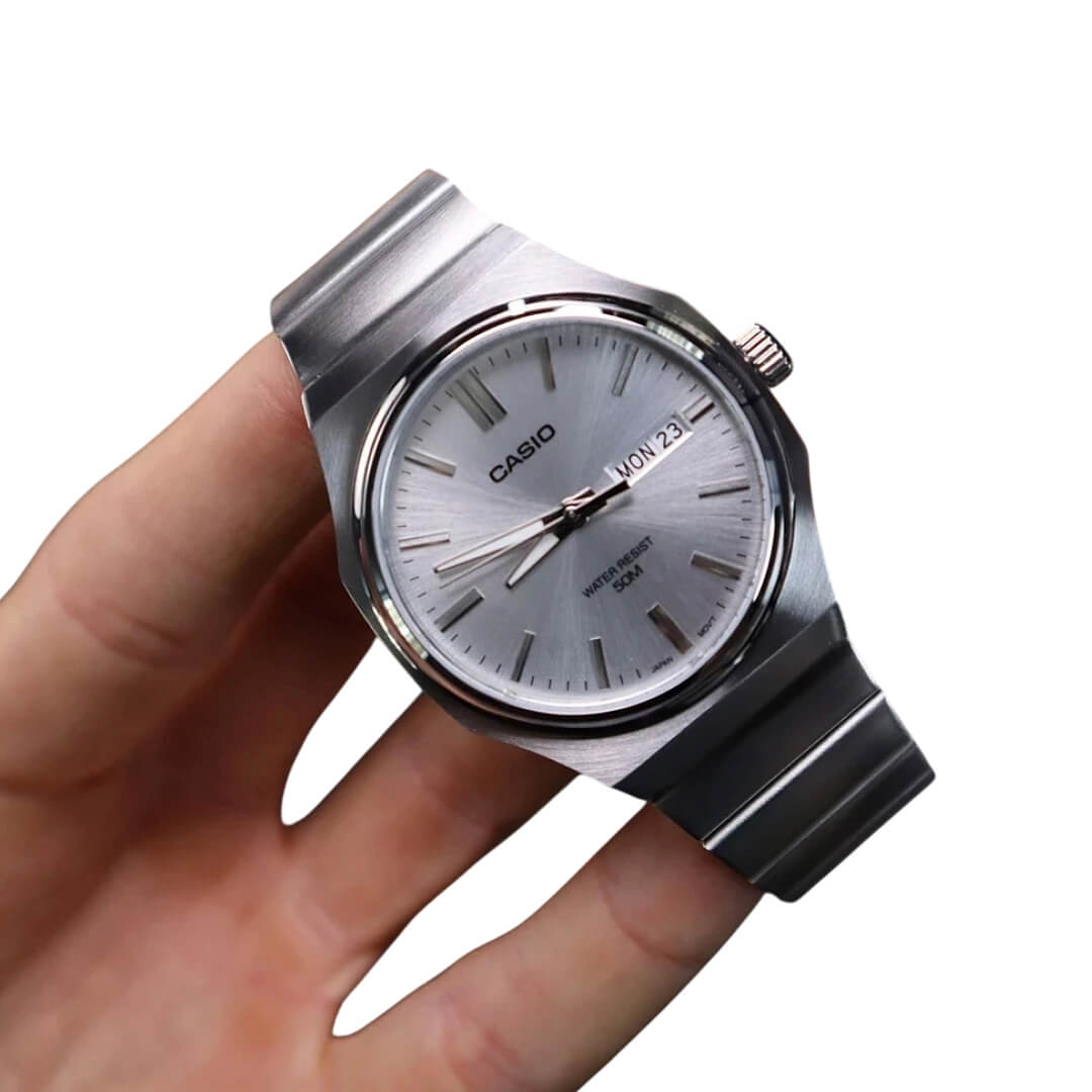 RELOJ CASIO MTP-E735D-7AV HOMBRE ACERO GRIS - 3