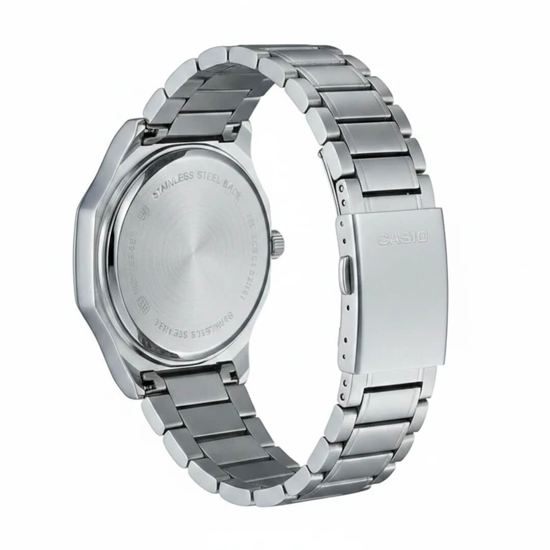 RELOJ CASIO MTP-E735D-1A HOMBRE ACERO NEGRO - 5