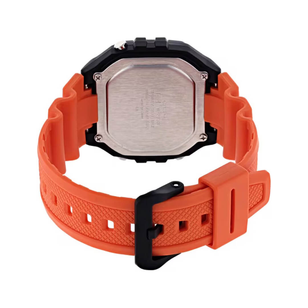 RELOJ CASIO W-218H-4B2VDF HOMBRE RESINA NARANJA - 5