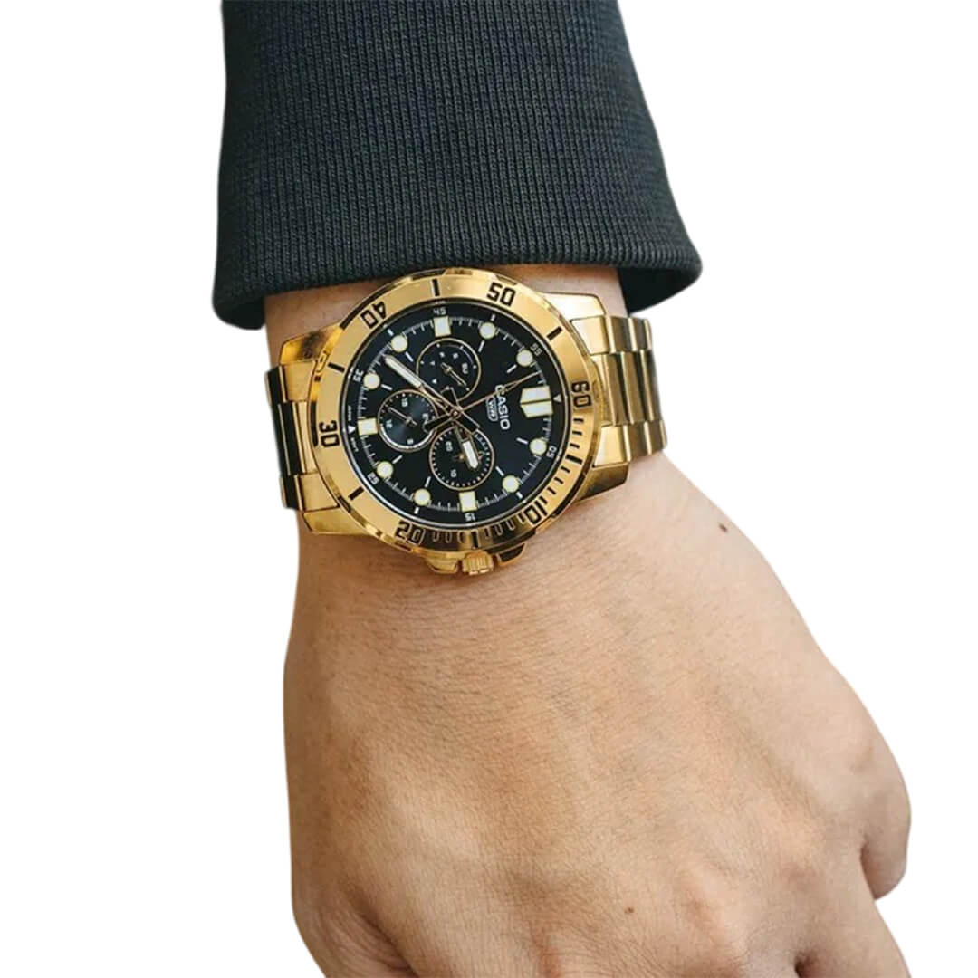 RELOJ CASIO MTP-VD300G-1EU HOMBRE ACERO DORADO - 4