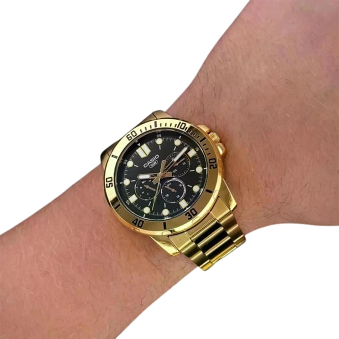 RELOJ CASIO MTP-VD300G-1EU HOMBRE ACERO DORADO - 5