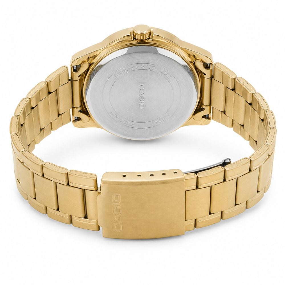 RELOJ CASIO MTP-V004G-1B HOMBRE DORADO NEGRO - 3