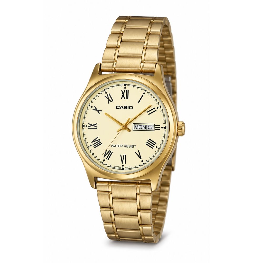 RELOJ CASIO MTP-V006G-9B HOMBRE DORADO CHAMPÁN - 2