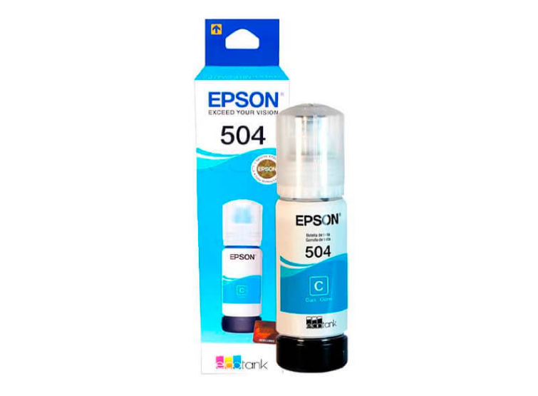 TINTA EPSON 504 CIAN ORIGINAL 70ML - 2
