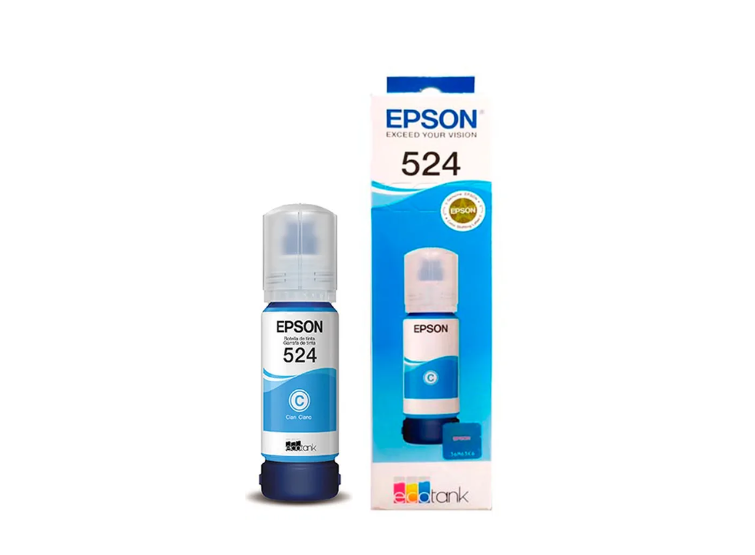 TINTA EPSON 524 CIAN ORIGINAL 70ML - 1