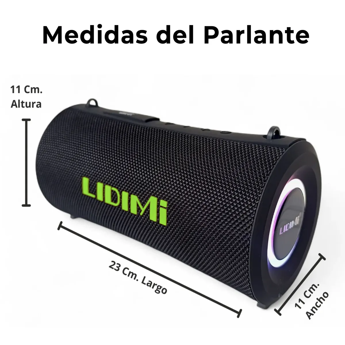 LIDIMI LD-S606 – PARLANTE BLUETOOTH 30W EXTRA BASS CON USB, FM Y DISEÑO COMPACTO PORTÁTIL - 3
