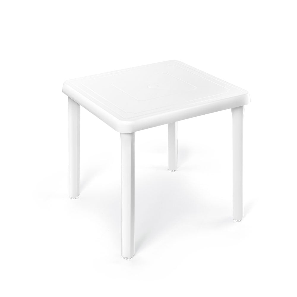 MESA DECORATIVA INKA BLANCA DF002638 – ESTILO PRÁCTICO PARA PATIO Y ESPACIOS INTERIORES - 1