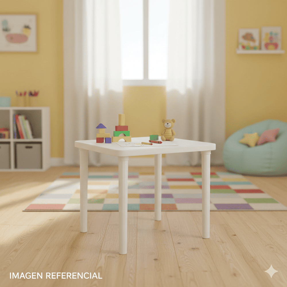 MESA DECORATIVA INKA BLANCA DF002638 – ESTILO PRÁCTICO PARA PATIO Y ESPACIOS INTERIORES - 3