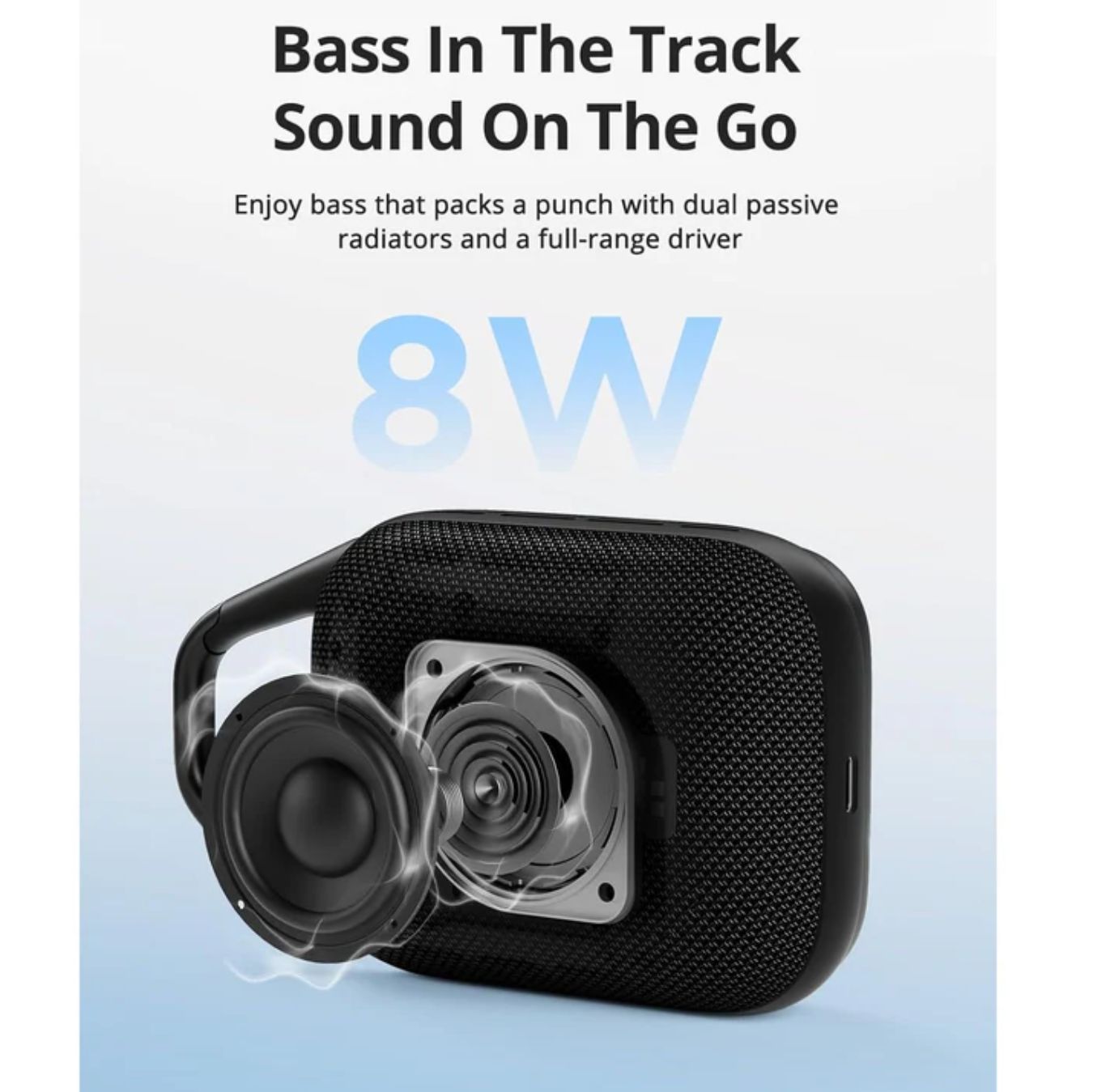 PARLANTE BLUETOOTH TRONSMART MIRTUNE H1 COMPACTO Y RESISTENTE - 3