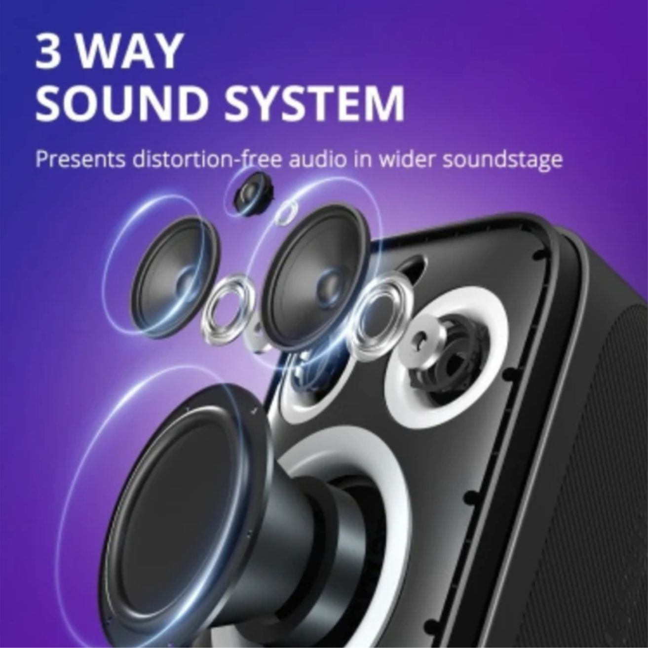 PARLANTE BLUETOOTH TRONSMART HALO 200 AUDIO POTENTE PARA EXTERIOR - 2