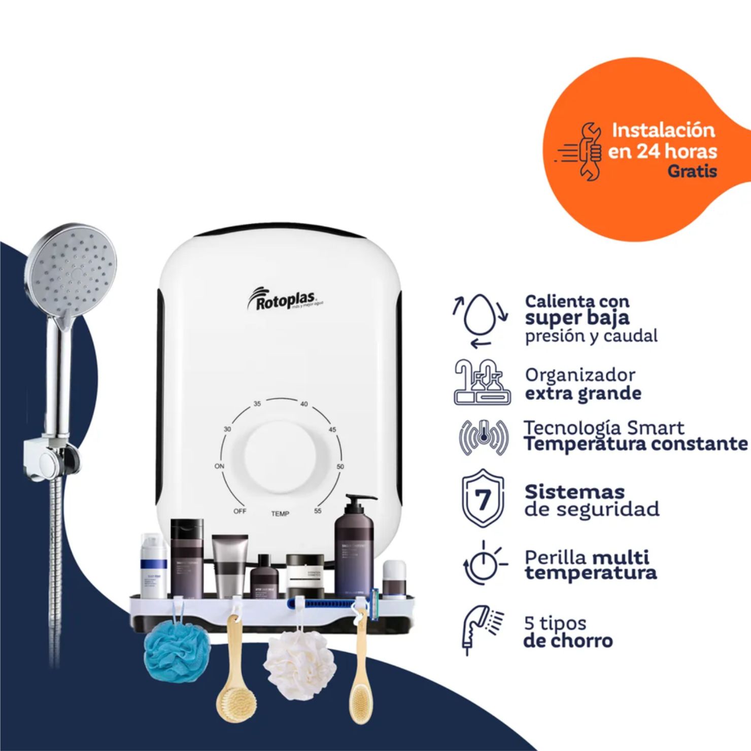 TERMA ROTOPLAS SENSATION PLUS CALENTADOR INSTANTANEO - 1