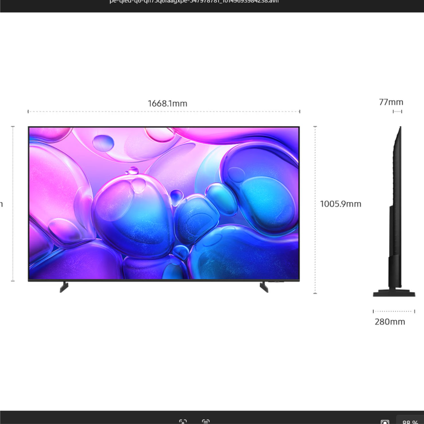 SMART TV SAMSUNG 75 QLED 4K VISION AI QN75Q6FAAGXPE - 3