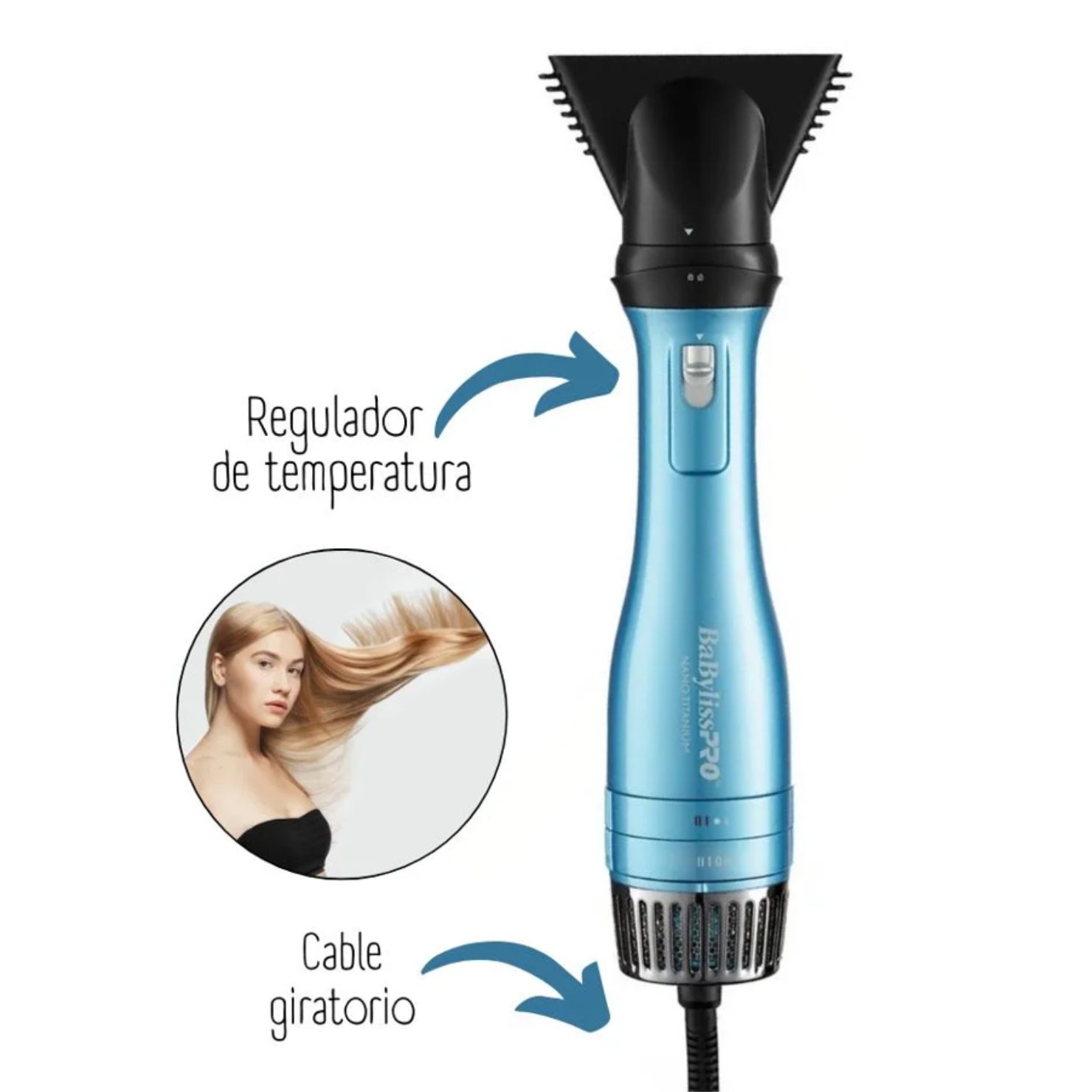 CEPILLO Y SECADOR BABYLISSPRO 2 EN 1 USO PROFESIONAL - 3