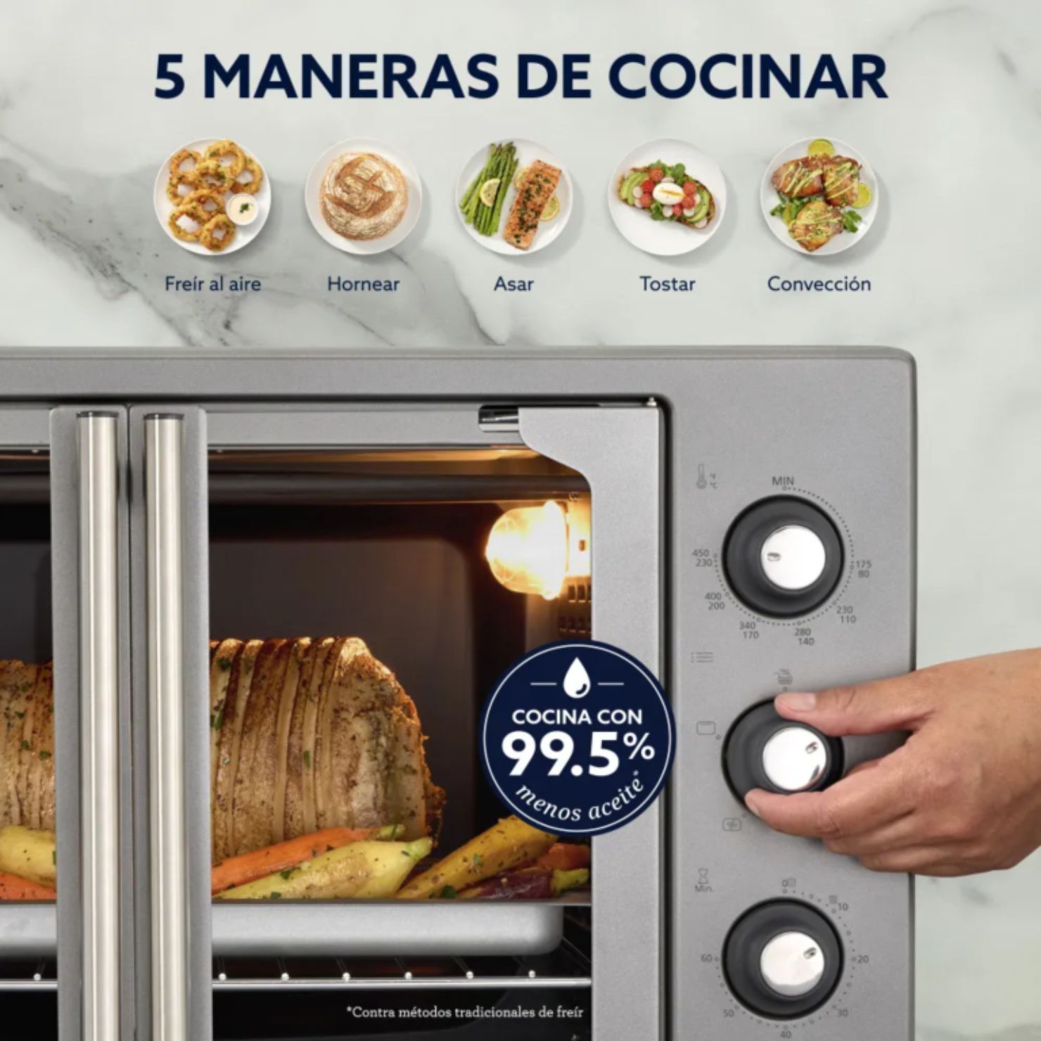 HORNO OSTER TSSTTV42FDDAFNS 053 42 LITROS CON CONVECCIÓN Y AIR FRY - 4