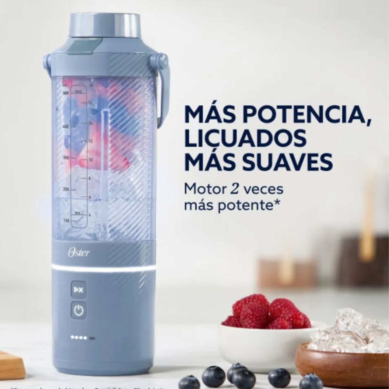 LICUADORA PORTÁTIL GOMAX 590 ML CON CUCHILLAS DE ACERO INOXIDABLE BLSTGFP-MH20-000 - 3