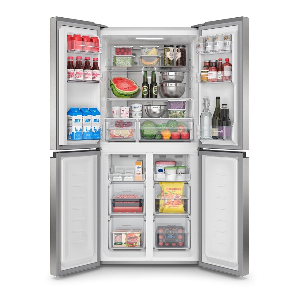 Refrigerador Multi Door Electrolux No frost Inverter 421 L Gris ERQU40E2HWS - 4