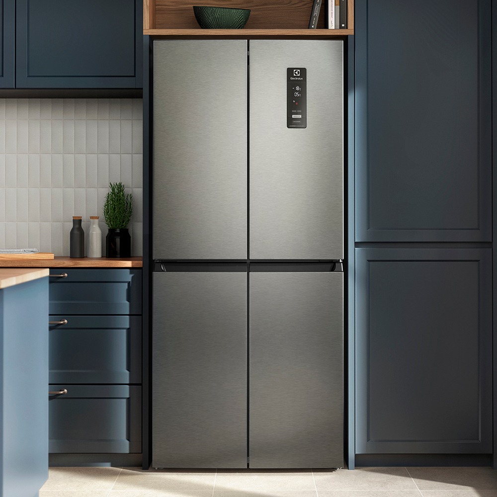 Refrigerador Multi Door Electrolux No frost Inverter 421 L Gris ERQU40E2HWS - 7