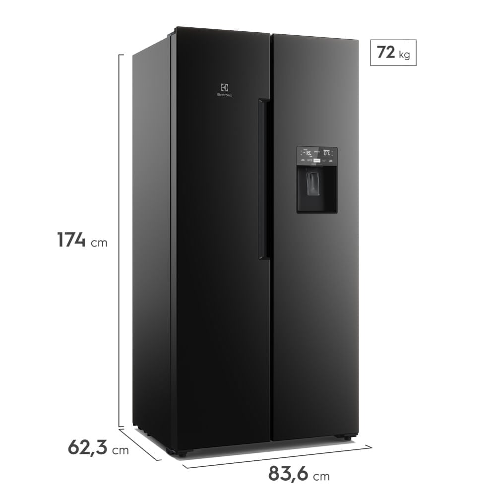 Refrigeradora Side By Side Electrolux Frost Free Inverter 419L Efficient Con Autosense ERS45F2P5EB - 3
