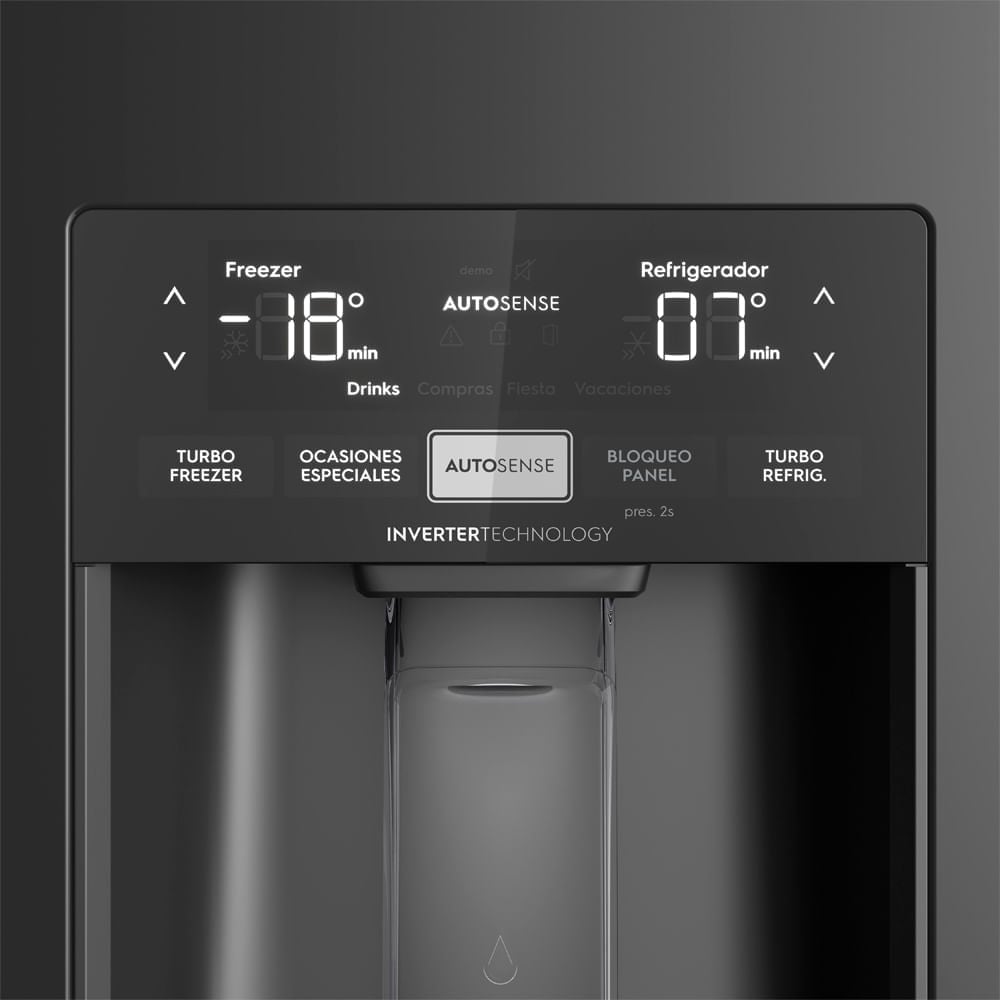 Refrigeradora Side By Side Electrolux Frost Free Inverter 419L Efficient Con Autosense ERS45F2P5EB - 9