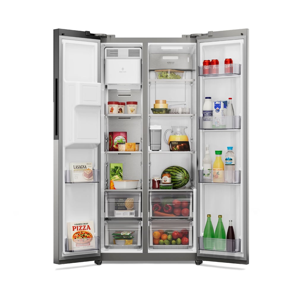 Refrigeradora Side By Side Electrolux 481L Autosense Con Dispensador Gris ERS48F2P4DS - 5