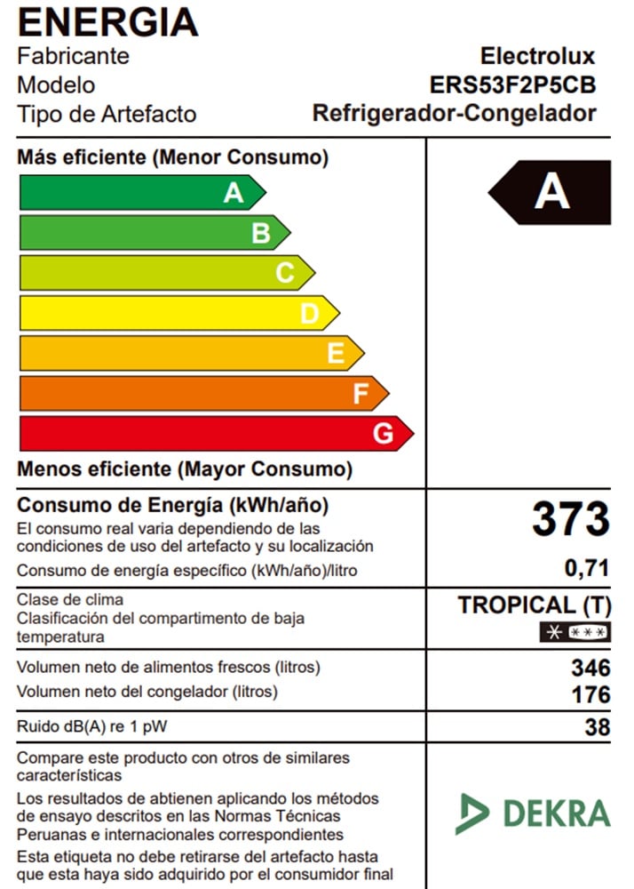 Refrigeradora Side By Side Electrolux No Frost 522L Inverter Autosense Negro ERS53F2P5CB - 10