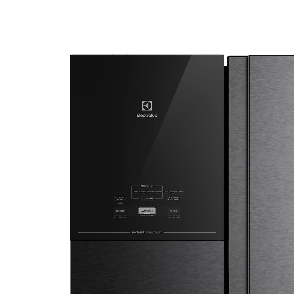 Refrigeradora Side By Side Electrolux Frost Free Inverter 611 L Efficient Con Autosense Negro ERS65F2P5BB - 3