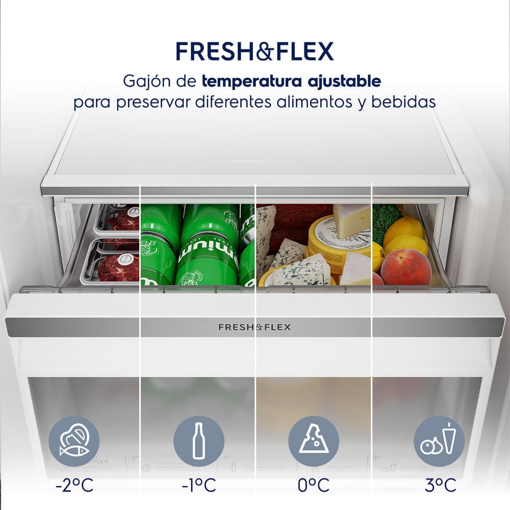 Refrigeradora Side By Side Electrolux Frost Free Inverter 611 L Efficient Con Autosense Negro ERS65F2P5BB - 7
