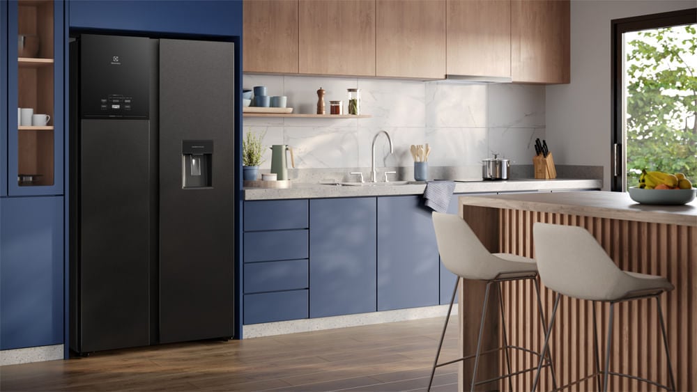 Refrigeradora Side By Side Electrolux Frost Free Inverter 611 L Efficient Con Autosense Negro ERS65F2P5BB - 9