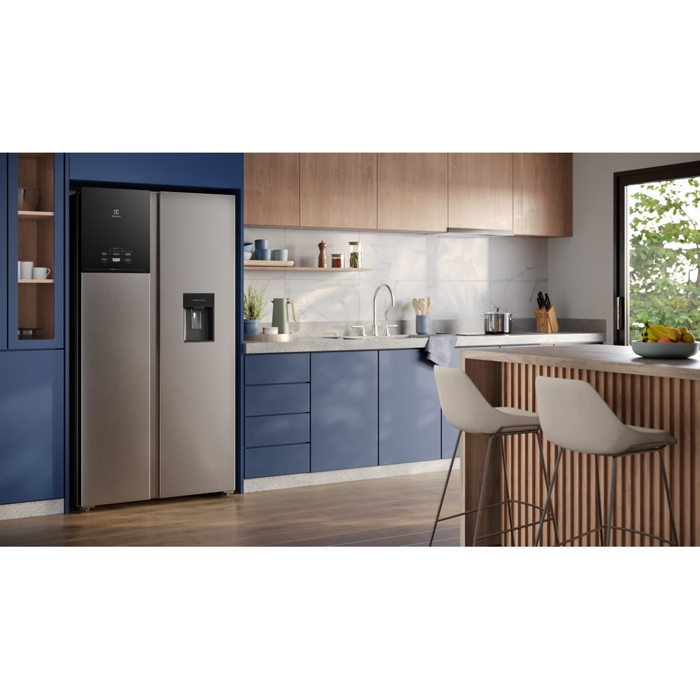 Refrigeradora Side By Side Electrolux Frost Free Inverter 611 L Con Autosense GrisERS65F2P5BI - 9