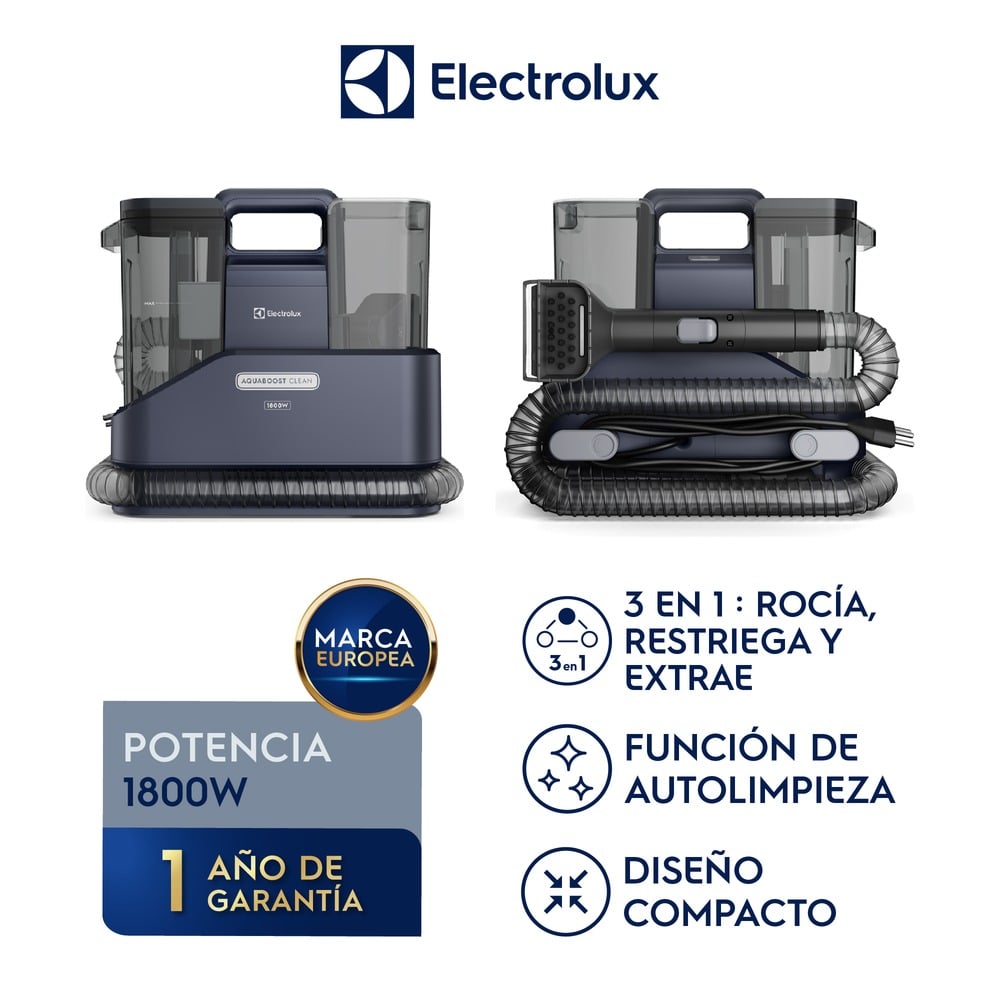Lava Tapiz Electrolux 1800W AcquaBoost Clean Azul ESC10 - 1