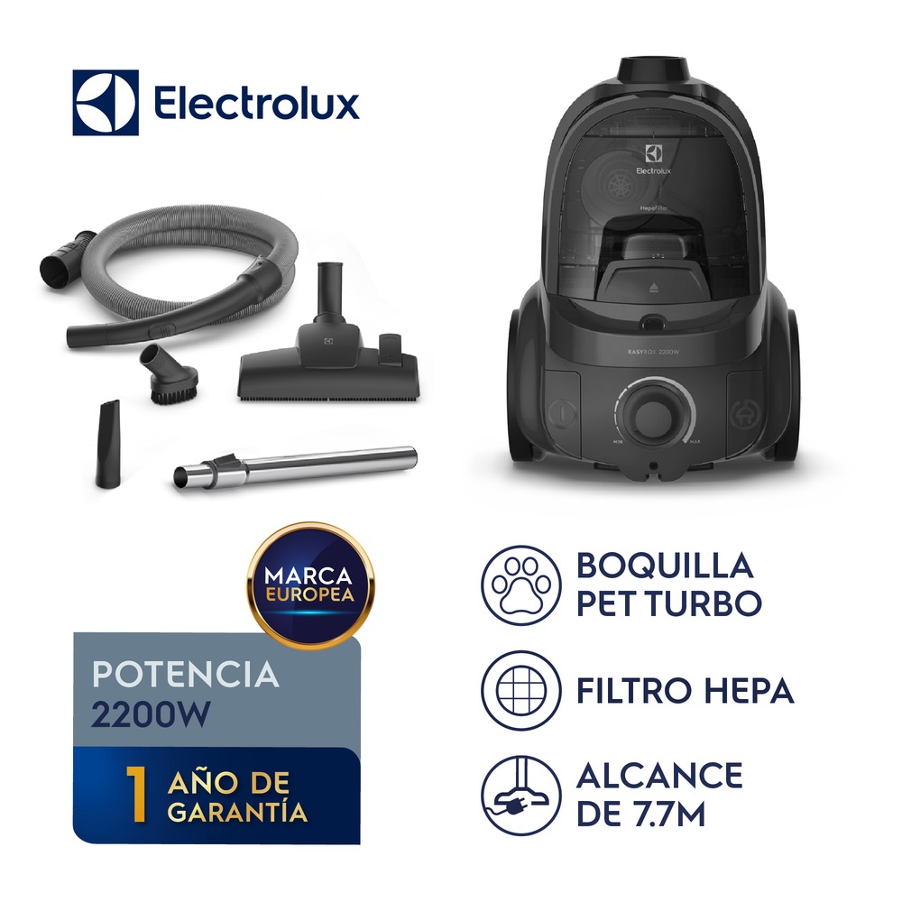 Aspiradora Ciclónica Electrolux 2200W Easybox Con Boquilla Pet EAS41 - 1