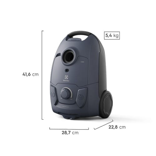 Aspiradora Con Bolsa Electrolux 1800W Experience Con Filtro Hepa Azul EQP40 - 4