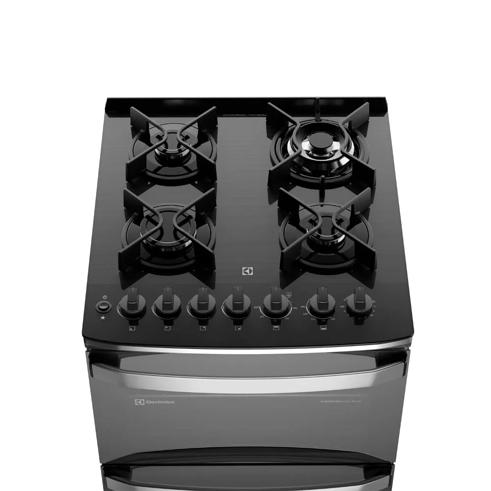 COCINA ELECTROLUX EXPERIENCE 4 QUEMADORES DOBLE HORNO, PERFECTCOOK Y PARRILLAS HIERRO FUNDIDO F4EDG - 6