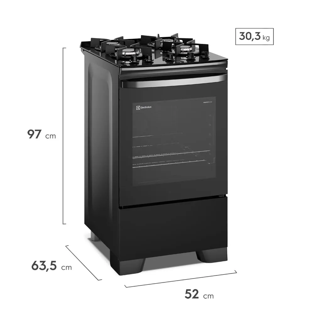 COCINA ELECTROLUX 4 HORNILLAS 52 CM F4EGB - 3