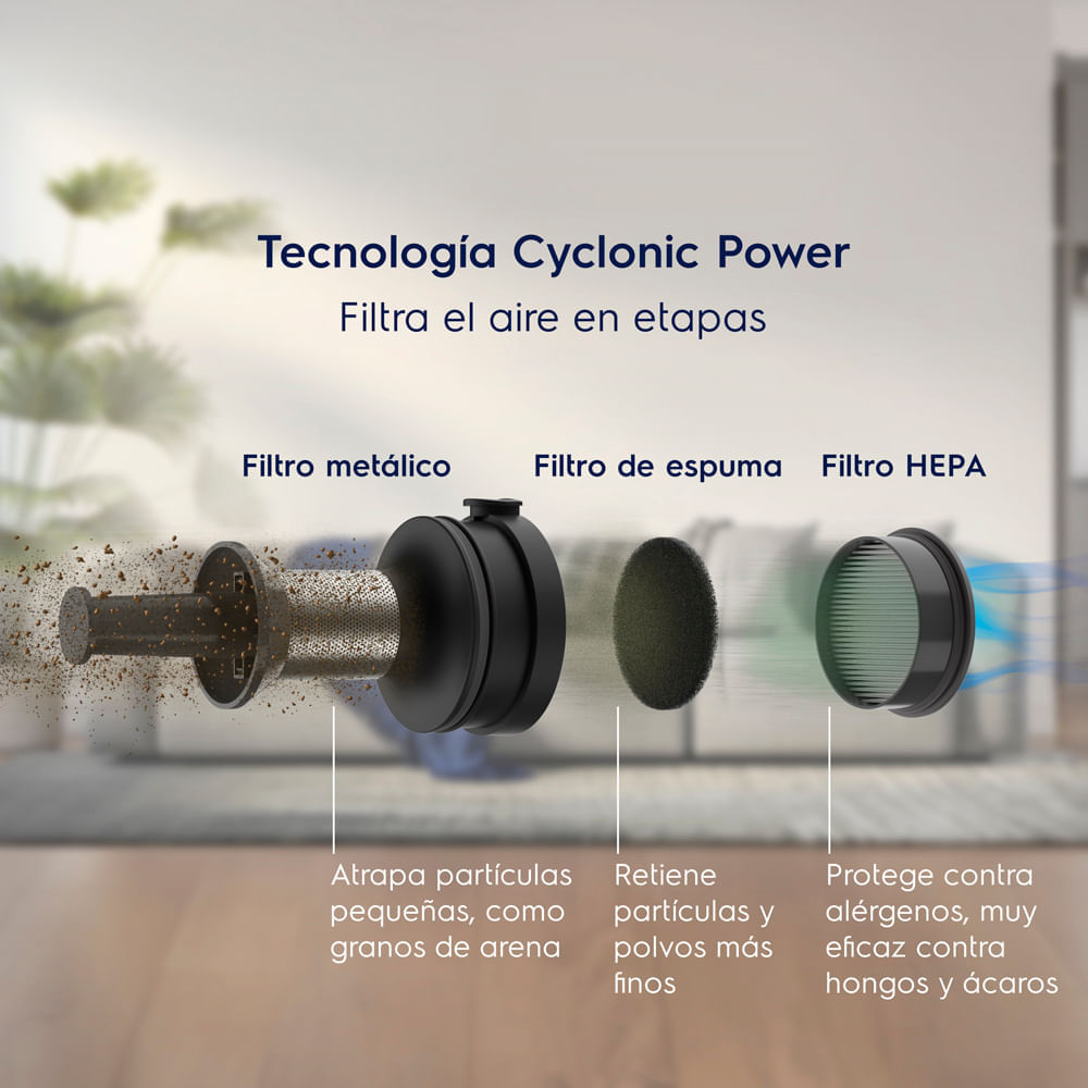 Aspiradora Vertical Inalámbrica Electrolux PTEC100 150W - 7