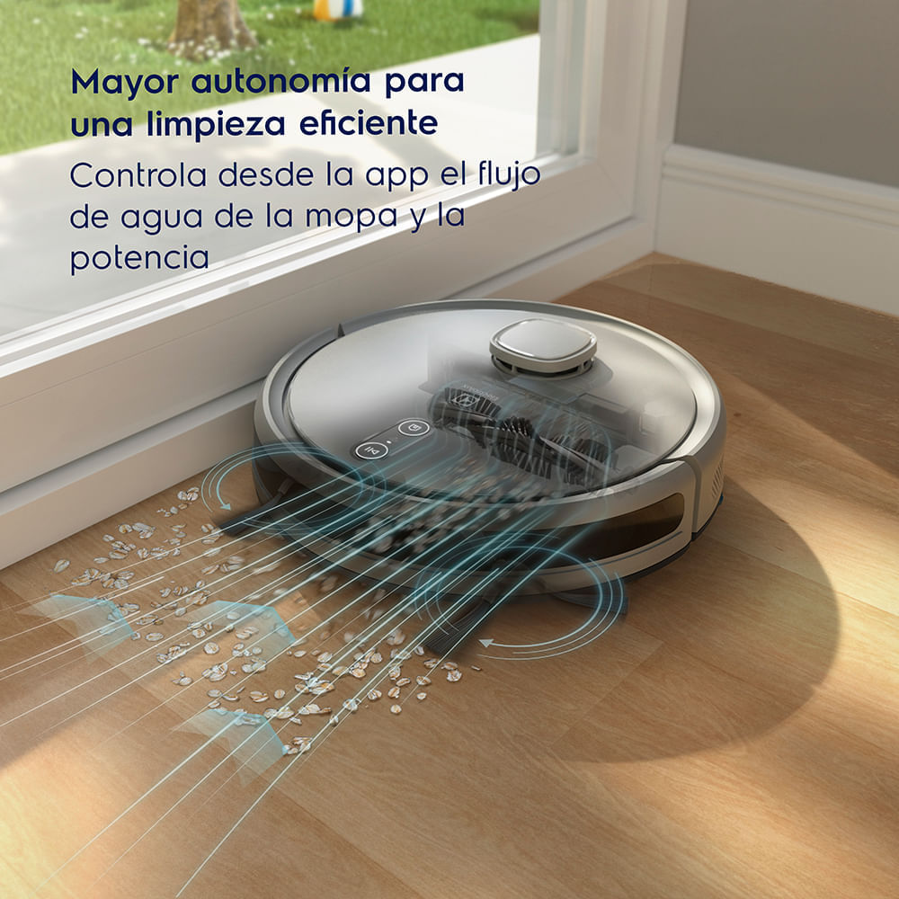 Aspiradora Robot Electrolux 3 en 1 Wi-Fi Experience Mapeo Inteligente Blanca ERB62 - 10