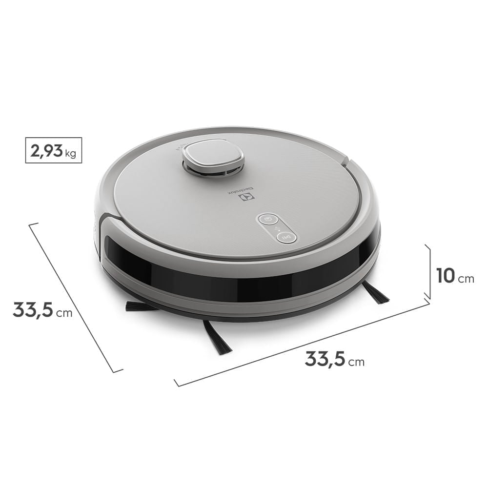 Aspiradora Robot Electrolux 3 en 1 Wi-Fi Experience Mapeo Inteligente Blanca ERB62 - 3