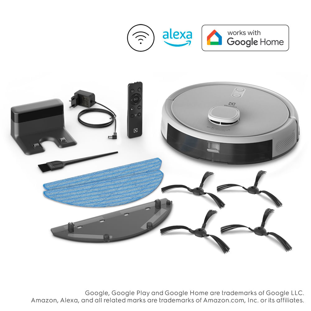 Aspiradora Robot Electrolux 3 en 1 Wi-Fi Experience Mapeo Inteligente Blanca ERB62 - 6