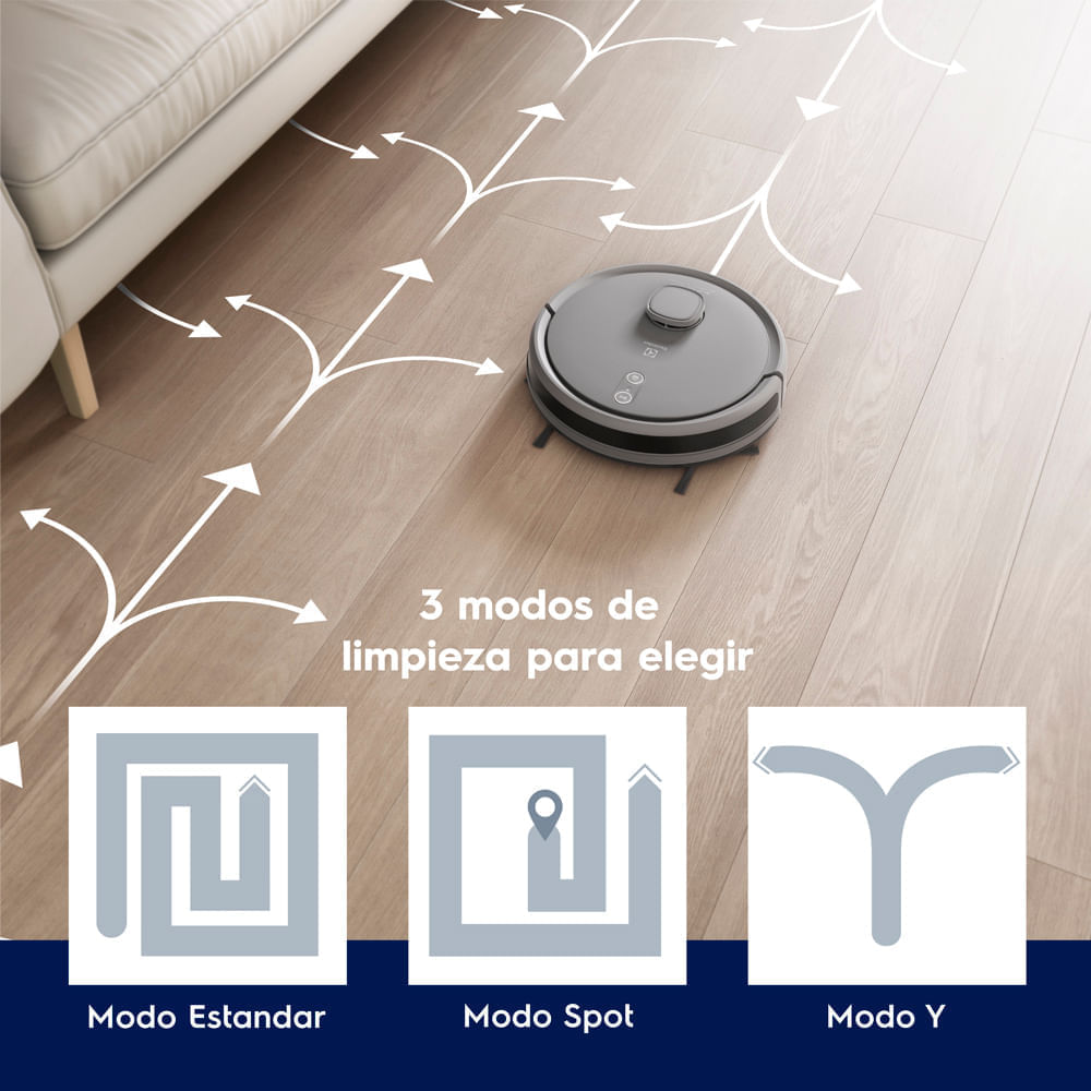 Aspiradora Robot Electrolux 3 En 1 Wi-Fi Experience Mapeo Inteligente y Base Autolimpieza ERB80 - 8