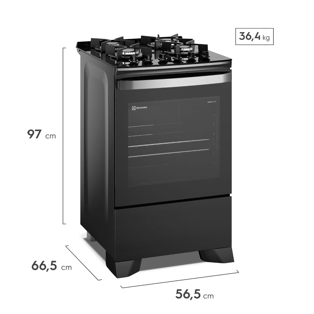 COCINA ELECTROLUX 4 HORNILLAS 56 CM F4EPB - 8
