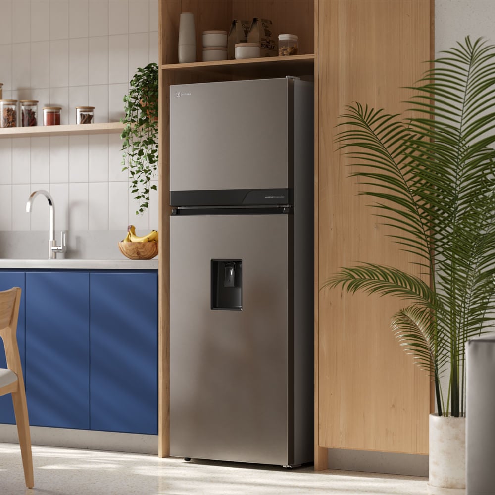 Refrigeradora Top Freezer con dispensador Electrolux 315L No Frost Silver ERT34A2P6DS - 9
