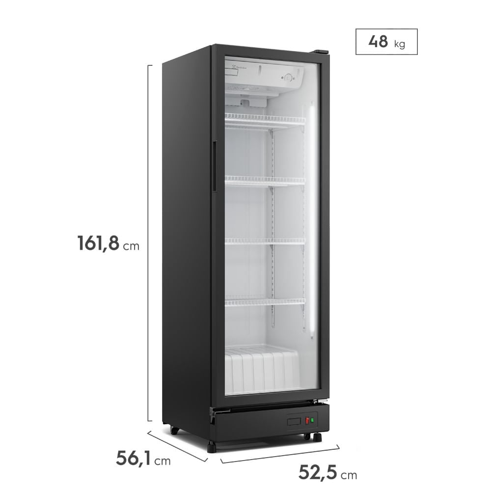 Vitrina refrigeradora Electrolux 240L Frost Free Inverter Negro ERG24A5P6AB - 3