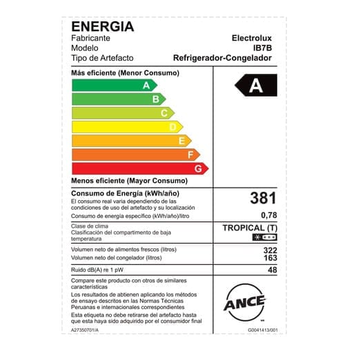 Refrigeradora Bottom Freezer Electrolux 490L No Frost  Negro IB7B - 10