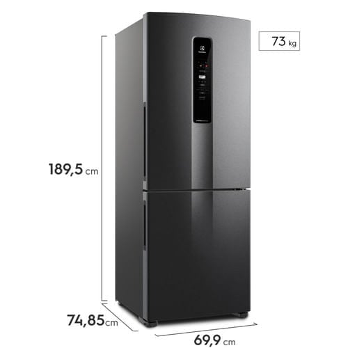 Refrigeradora Bottom Freezer Electrolux 490L No Frost  Negro IB7B - 4